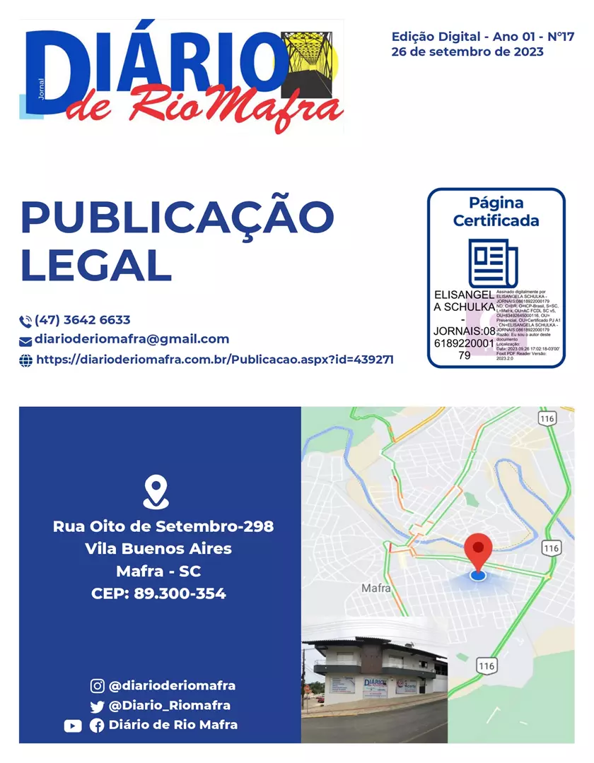 Publicação Legal n° 17